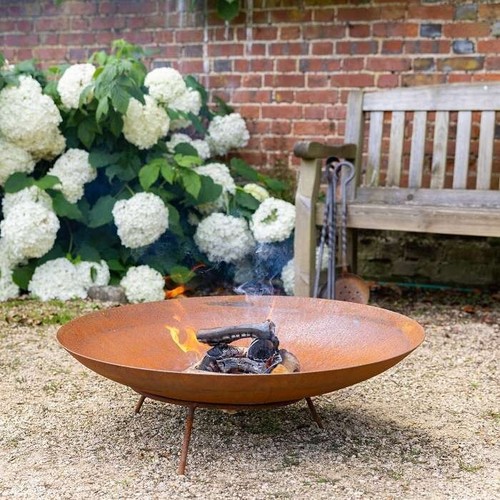 Corten steel garden round - corten,