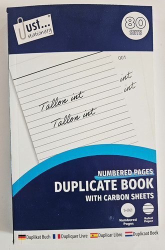 Duplicate book invoice - duplicate,