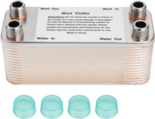 Wort Chiller, 30 Plate 1/2 NPT