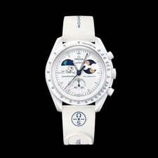 Swatch X OMEGA Mission To Earthphase Moonshine Gold - COLD MOON ❄️ - In Hand 