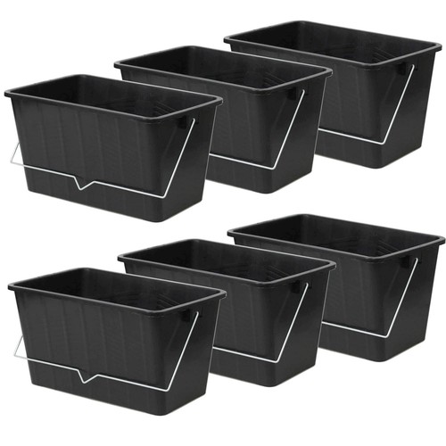 6pcs 15l black paint - 15l, scuttle