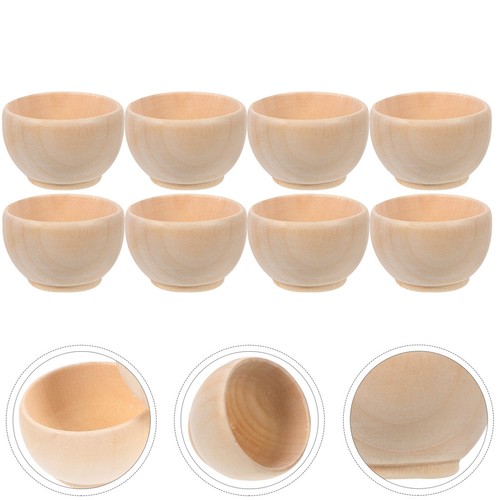 Pcs small wooden bowls - pcs,