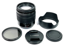 Panasonic Lumix G Vario 12-60mm f/3.5-5.6 Lens + Caps/Hood/Filter #2197