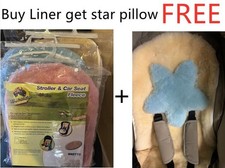 100% Natural Sheepskin Universal  Pram Buggy Seat Carrycot car seat Fleece Liner