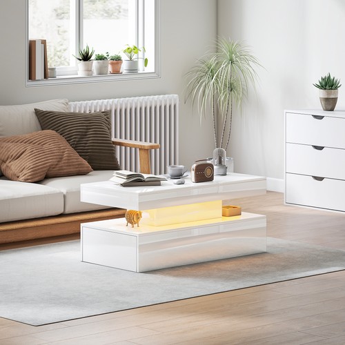 Coffee table with - led, lights