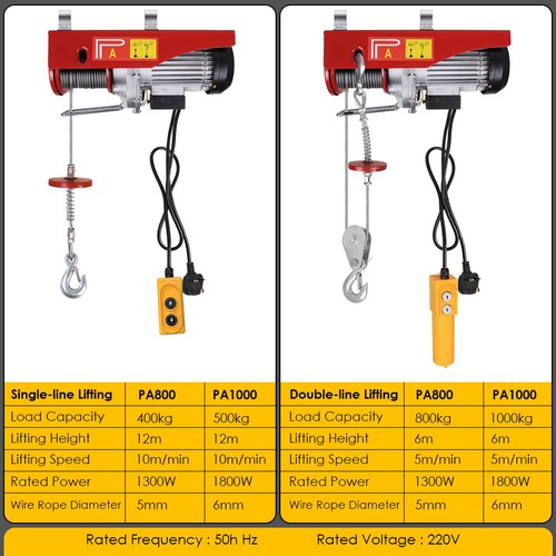 800 1000kg electric winch - 800/1000kg,