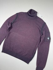 CP Company  257A  Fleece Knit Turtle Neck Sweater in potent purple / 790 -Large.