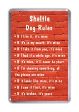 Sheltie Dog Rules, Funny Dog