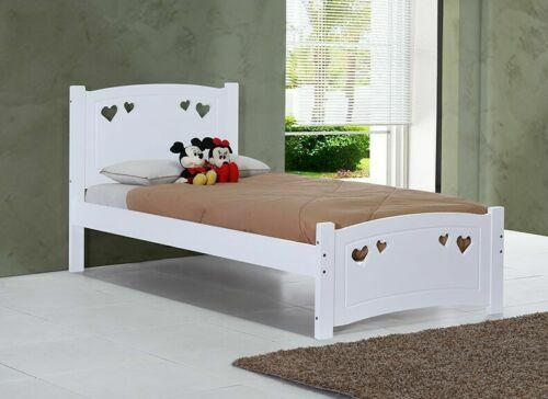 3ft single white heart kid - white,
