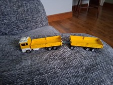 Matchbox Superkings K-21 Ford H Series flatbed truck with trailer die cast