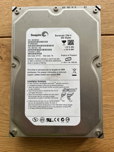 Seagate hard drive - hard, 250gb