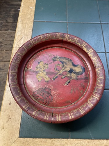 Antique chinese raised wooden - antique,