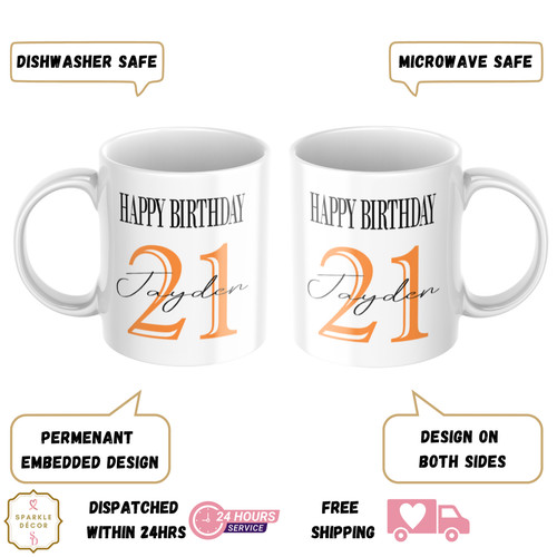 Personalised any age 18th 21st - personalised,