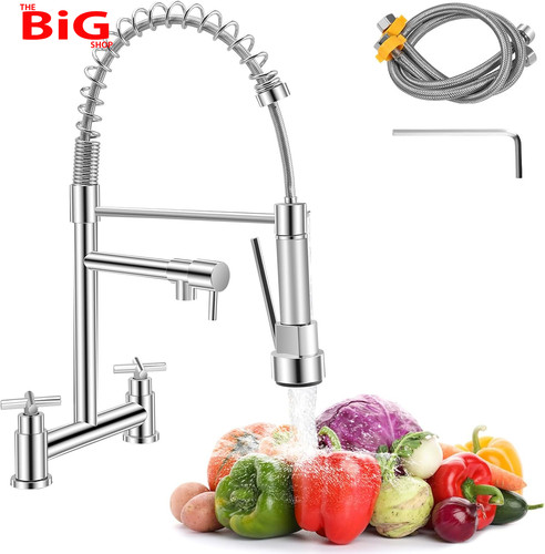 Hole bridge mixer kitchen - 2-hole,