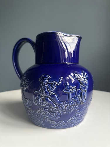 Antique cobalt blue relief - antique,
