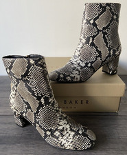 TED BAKER SNAKE EFFECT LEATHER