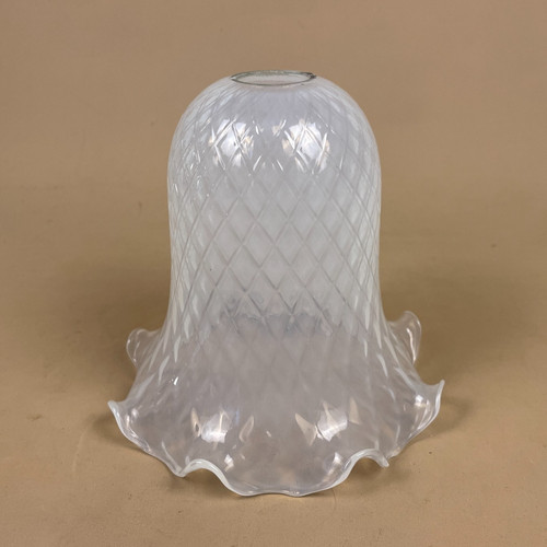 French glass lamp shade - french,