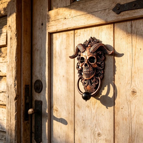 Sheep skull head statue resin - sheep,