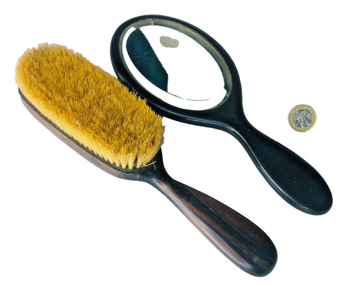 Mens grooming mirror and brush - mens,