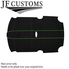 GREEN STITCH SUEDE ROOF LINING