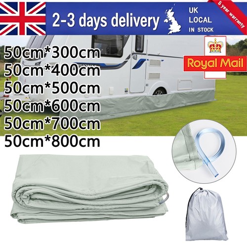 Caravan awning draught - awning, skirt