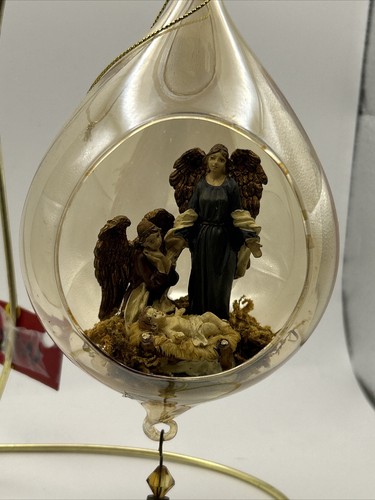Vintage glass ornament angels - vintage,