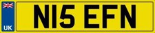 NICE INITIALS NUMBER PLATE N15