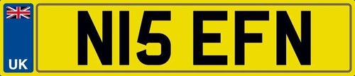 Nice initials number plate - nice,