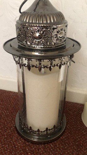 Large metal and glass lantern - and,