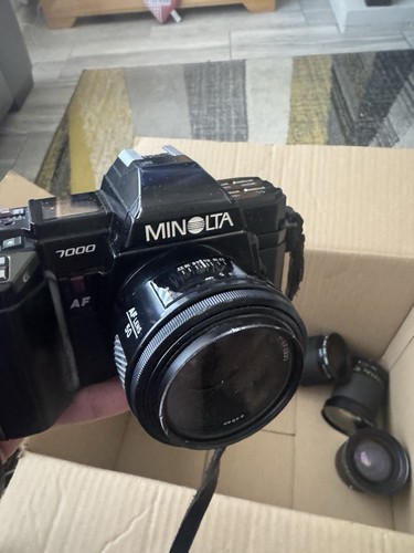 Minolta camera with lenses - camera,