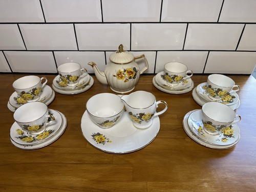 Vintage argyle yellow rose - argyle,