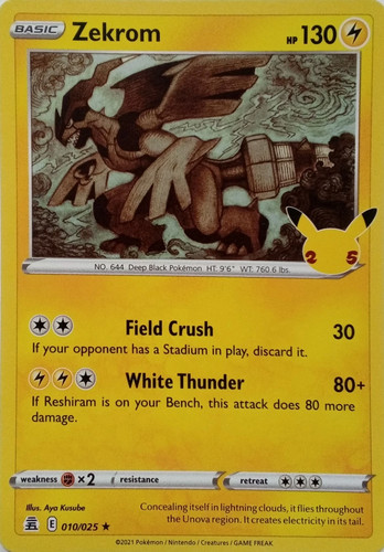 Pokémon tcg zekrom - tcg,