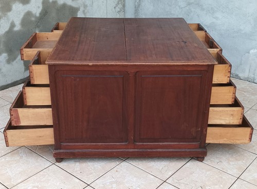 Vintage double sided - vintage, mahogany