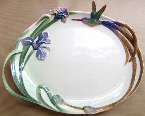 Franz porcelain hummingbird - porcelain,