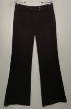 TBA The Flip Size 7 Black Mid Rise Wide Leg Trousers Dress Pants Y2K Gothic Emo