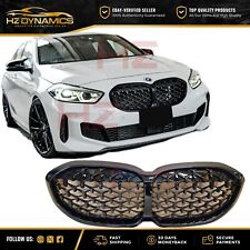 GLOSS BLACK FRONT KIDNEY GRILL GRILLE DIAMOND LOOK FOR BMW 1 SERIES F40 2019-24