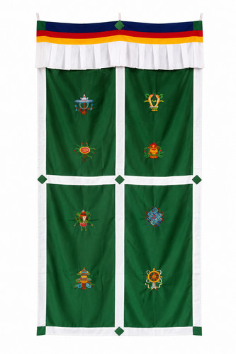 Tibetan embroidered door - tibetan,