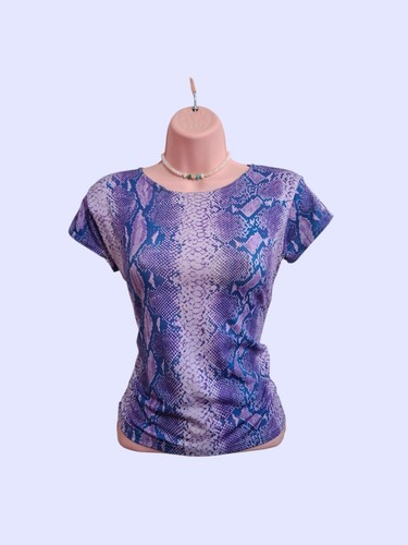 Vintage purple snakeskin print