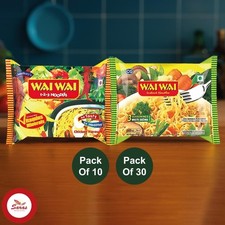 Wai Wai Noodles Chicken & Vegetable - 70G (Pack of 10 & 30)