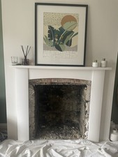 Minimalist White Wooden Mantlepiece Fireplace Surround