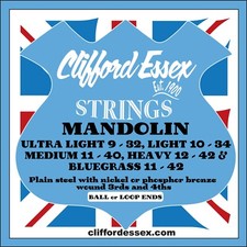 CLIFFORD ESSEX MANDOLIN STRINGS. TOP QUALITY. COMPREHENSIVE RANGE.