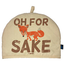 For Fox Sake Tea Cosy.  Kitchen Teapot Cover Novelty Funky Gift for Him or Her
