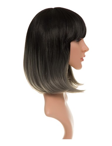 Dip dye bob wig short - bob, straight