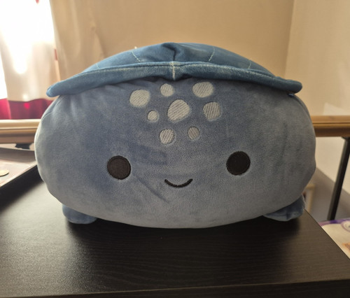 Blue plush turtle soft toy - soft,
