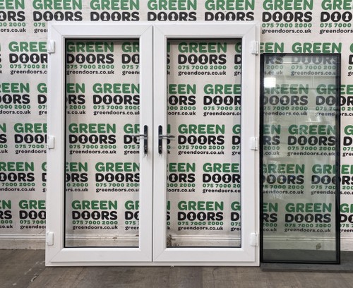 White upvc french doors - upvc,