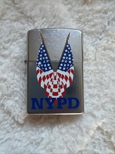 ZIPPO NYPD CROSSED FLAG POLICE
