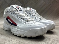 Fila Disruptor Chunky Platform Wedge Black Size UK 8.5 Mens Trainers