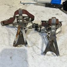 Vintage Shimano 600 PD-6207 Pedals Eroica With Toe Clips & Straps 9/16”