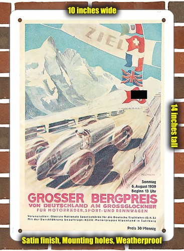 Metal sign 1939 - metal,