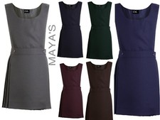 GIRLS BIB PINAFORE PLEATED